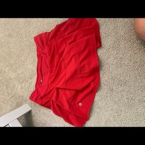 Red lulu pleated tennis skirt size 4
